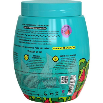 Creme Multifincional 3 em 1 Salon Line Hidra Cachinhos Kids com Cheirinho de Morango 1kg