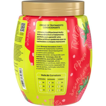 Creme de Tratamento 3 em 1 Salon Line Multy Extraordinário Cachos dos Sonhos Morango e Óleo de Macadâmia 1kg