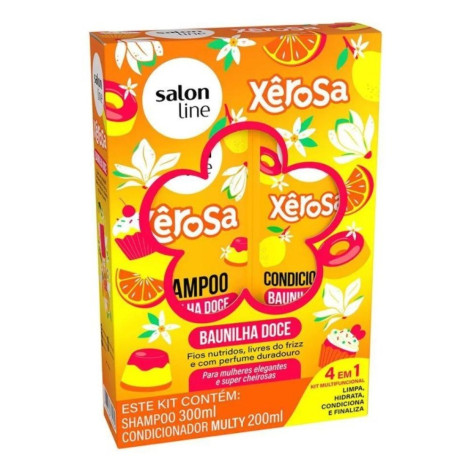 Kit Salon Line Xêrosa Baunilha Doce Shampoo 300ml + Condicionador Multy 200ml