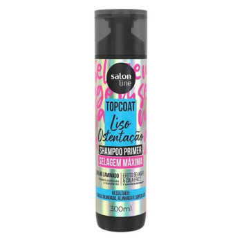 Shampoo Primer Salon Line Top Coat Liso Ostentação Selagem Máxima 300Ml