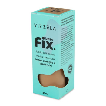 Base Líquida Vizzela Fix Cor 12 - 30ml