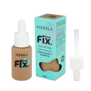 Base Líquida Vizzela Fix Cor 10 - 30ml