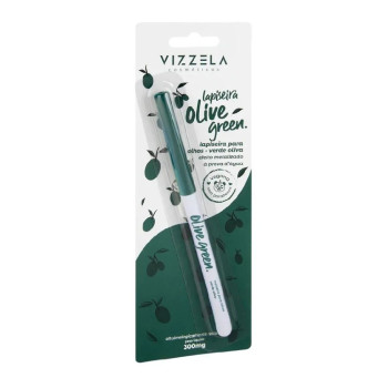 Vizzela Lapiseira para Olhos Verde Oliva Efeito Metalizado