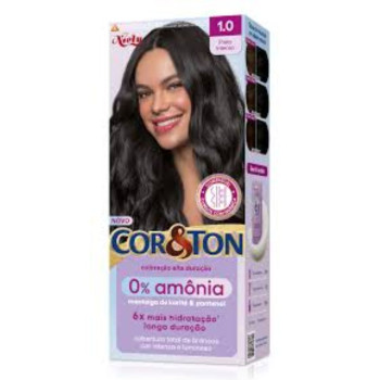 Tinta Cor&Ton 1.0 Preto Intenso Sem Amônia