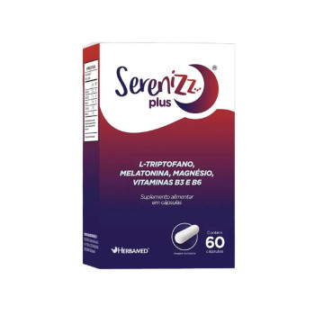 Herbamed Serenizz Plus Triptofano Melatonina 60 Capsulas