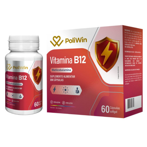 Vitamina B12 Metilcobalamina com 60 Cápsulas Softgel