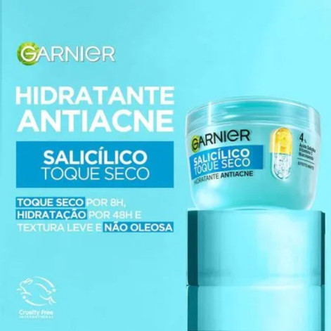 Hidratante Facial Antiacne Garnier Salicílico Toque Seco 85g