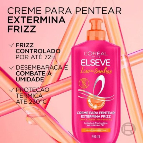 Creme para Pentear L'Oréal Paris Elseve Liso dos Sonhos 250ml