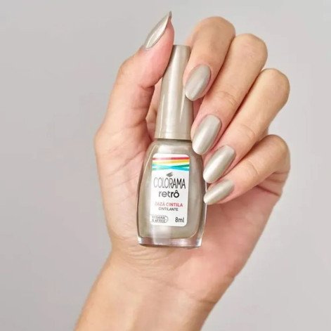 Esmalte Cintilante Colorama Retrô 8ml - Zazá Cintila