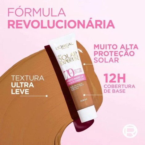 Protetor Solar Facial L’Oréal Paris Solar Expertise Efeito Make Up FPS70 Cor 4.0 30g