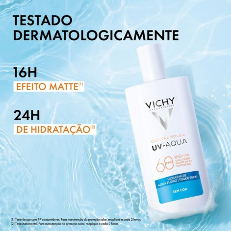 Protetor Solar Facial Vichy Capital Soleil UV-Aqua Sem Cor FPS60 40ml