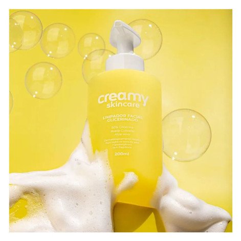 Limpador Facial Glicerinado Creamy Skincare 50% de Glicerina 200ml