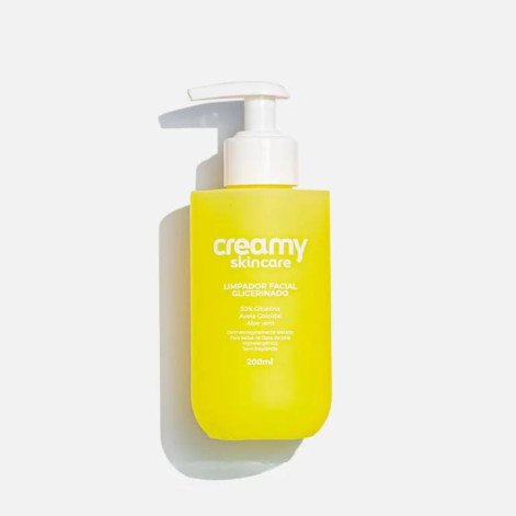 Limpador Facial Glicerinado Creamy Skincare 50% de Glicerina 200ml