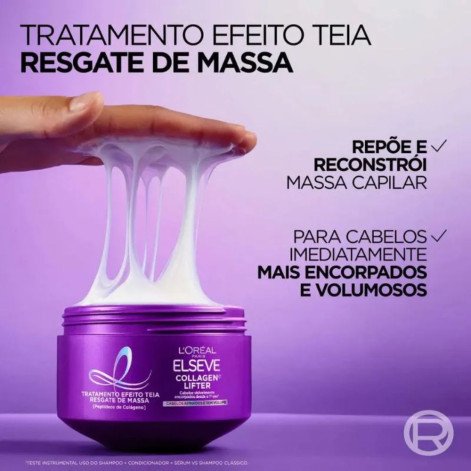 Máscara de Tratamento Efeito Teia Elseve Collagen Lifter 300g