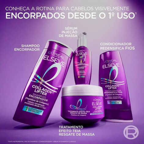Kit Shampoo + Condicionador Elseve Collagen Lifter 385Ml + 170Ml