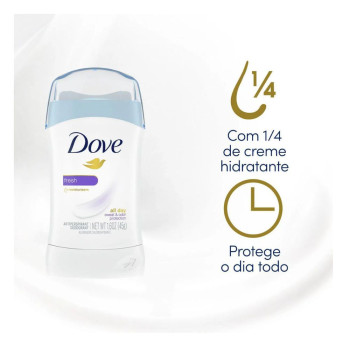 Desodorante Antitranspirante Twist Stick Barra Dove Fresh 24h 45g