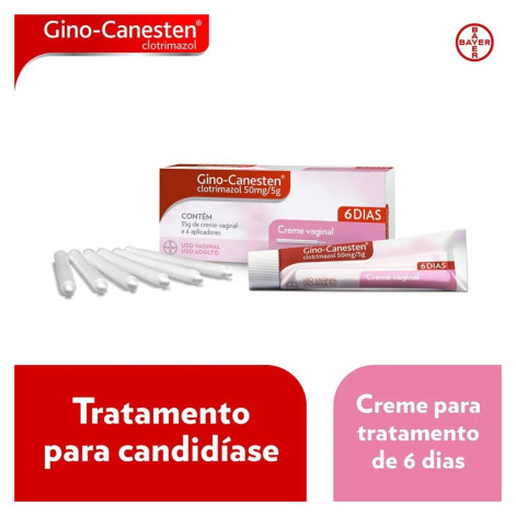 Gino-Canesten 1% Bayer Creme 35g + 6 Aplicadores