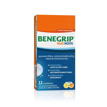 Benegrip Multi Noite 12 comprimidos
