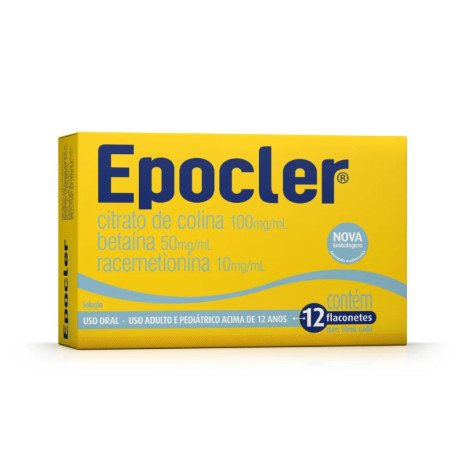 Epocler 100mg/ml + 10mg/ml + 50mg/ml Sabor Abacaxi 12 flaconetes de 10ml