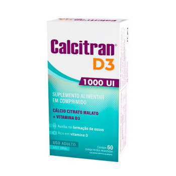  Polivitamínico Calcitran D3 1000UI 60 comprimidos
