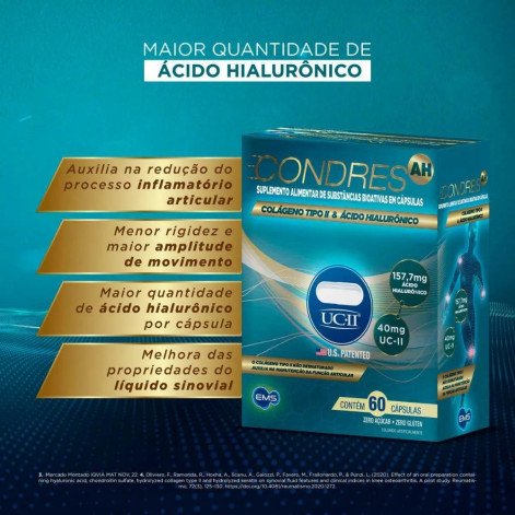  Suplemento Alimentar Condres AH com 60 Cápsulas