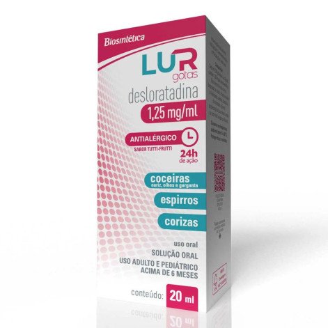 Lur Desloratadina 1,25mg/ml Gotas 20ml