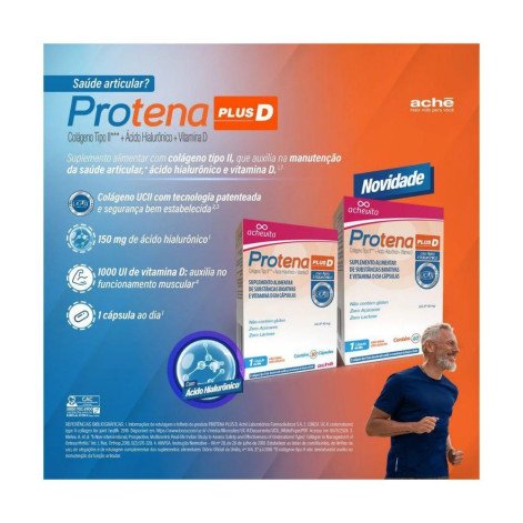 Colagéno Protena Plus D com Ácido Hialurônico 60 Cápsulas
