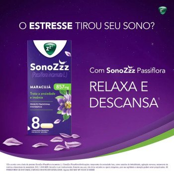SonoZzz Passiflora 857mg Vicky 8 Comprimidos