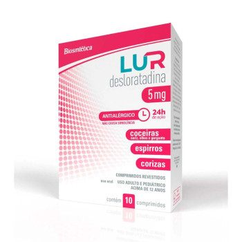  Lur Desloratadina 5mg 10 comprimidos