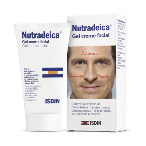 Gel Creme Facial Nutradeica Isdin Pele Descamativa com 50m