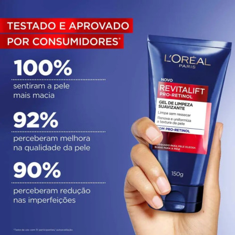 Gel de Limpeza Facial Suavizante L'Oréal Paris Revitalift Pro-Retinol 150g