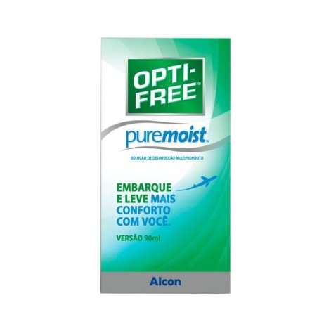  Solução de Limpeza para Lentes de Contato Opti-Free Pure Moist com 90ml