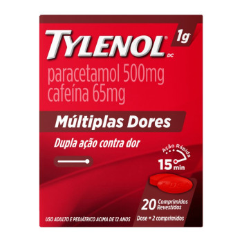 Tylenol Dc Multiplas Dores 20 Comprimidos