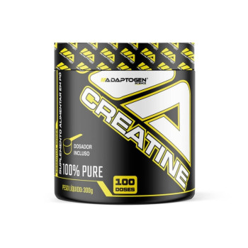 Creatina Monohidratada Adaptogen Science 100% Pura 3000mg 300g