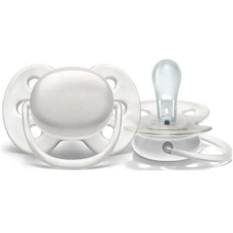 Chupeta Ultra Soft Lisa 0-06 Meses Branca Philips Avent 