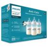 Kit Mamadeira Triplo Anti-Cólicas Transparente 260ml Philips Avent