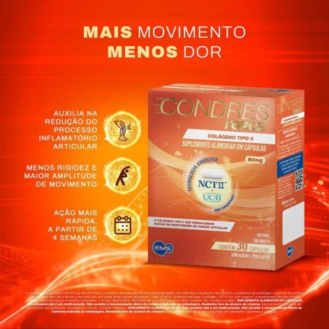 Colágeno Tipo II Condres Force 30 Cápsulas