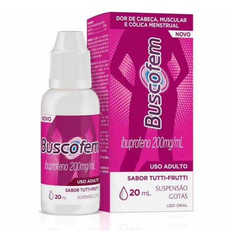  Buscofem Ibuprofeno 200mg/ml Gotas Tutti-Frutti 20ml
