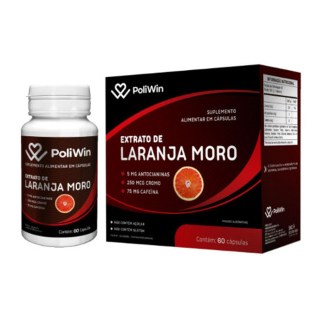 Poliwin Laranja Moro com 60 Cápsulas