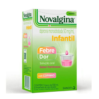 Novalgina Dipirona 50mg/ml Infantil Solução Oral 100ml + Copo Dosador