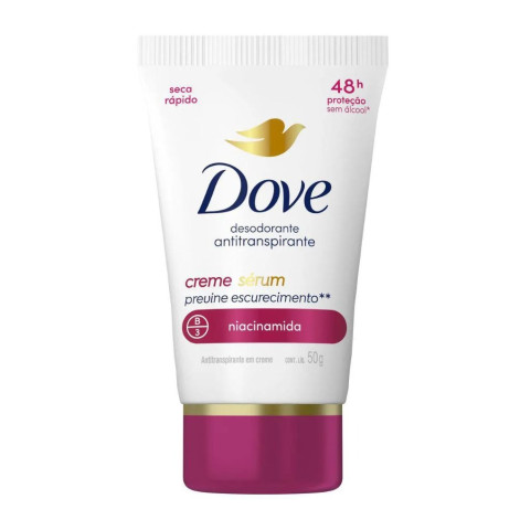 Desodorante Antitranspirante Creme Dove Creme Sérum Feminino 48h Niacinamida 50g