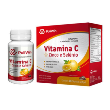 Poliwin Vitamina C + Zinco 30 Capsulas