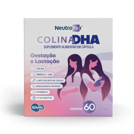  Polivitamínico Neutrofer Colina DHA para Gestantes 60 Cápsulas