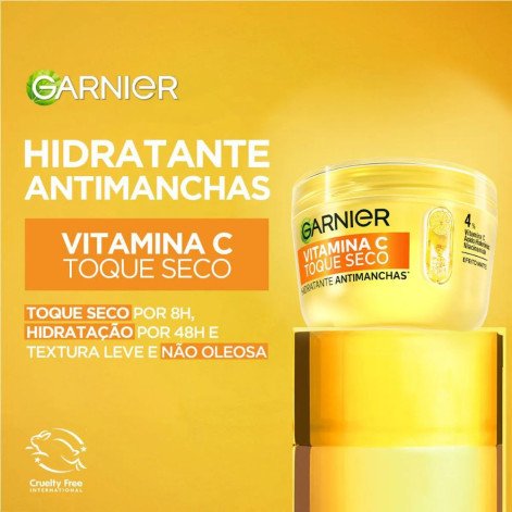 Hidratante Facial Antimanchas Garnier Vitamina C Toque Seco 85g