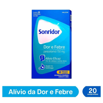 Sonridor Dor e Febre Paracetamol 750mg 10 comprimidos