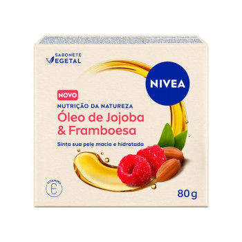 Sabonete Vegetal em Barra Nivea Nutrição da Natureza Óleo de Jojoba & Framboesa 80g
