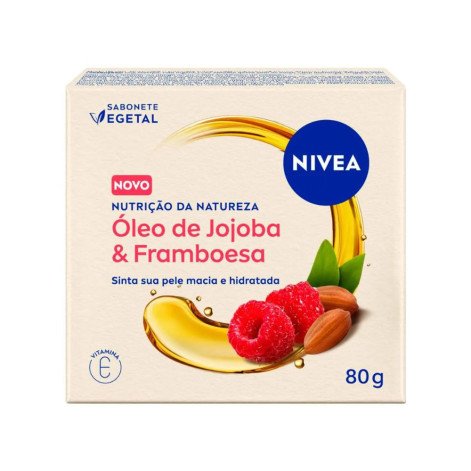 Sabonete Vegetal em Barra Nivea Nutrição da Natureza Óleo de Jojoba & Framboesa 80g
