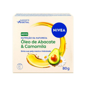 Sabonete Vegetal em Barra Nivea Nutrição da Natureza Óleo de Abacate & Camomila 80g