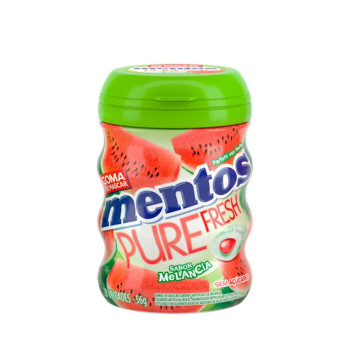 Mentos Pure Fresh Melancia Zero Açúcar com 28 Unidades 56g