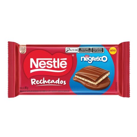 Barra de Chocolate Nestlé Recheado Negresco 90g